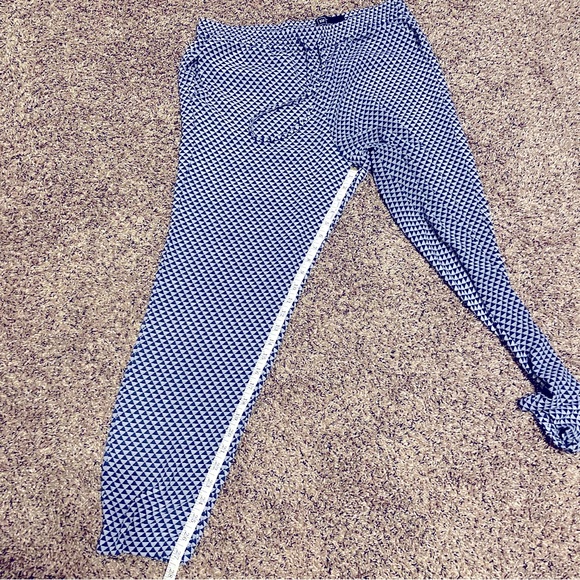 Gap Blue Geometric Pattern Polyester Joggers Sz L - Picture 10 of 12